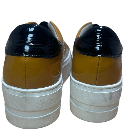 Bos. & Co. MONA OCHRE/BLACK ELASTICATED SHOES Size 5.5 - Picture 5 of 6